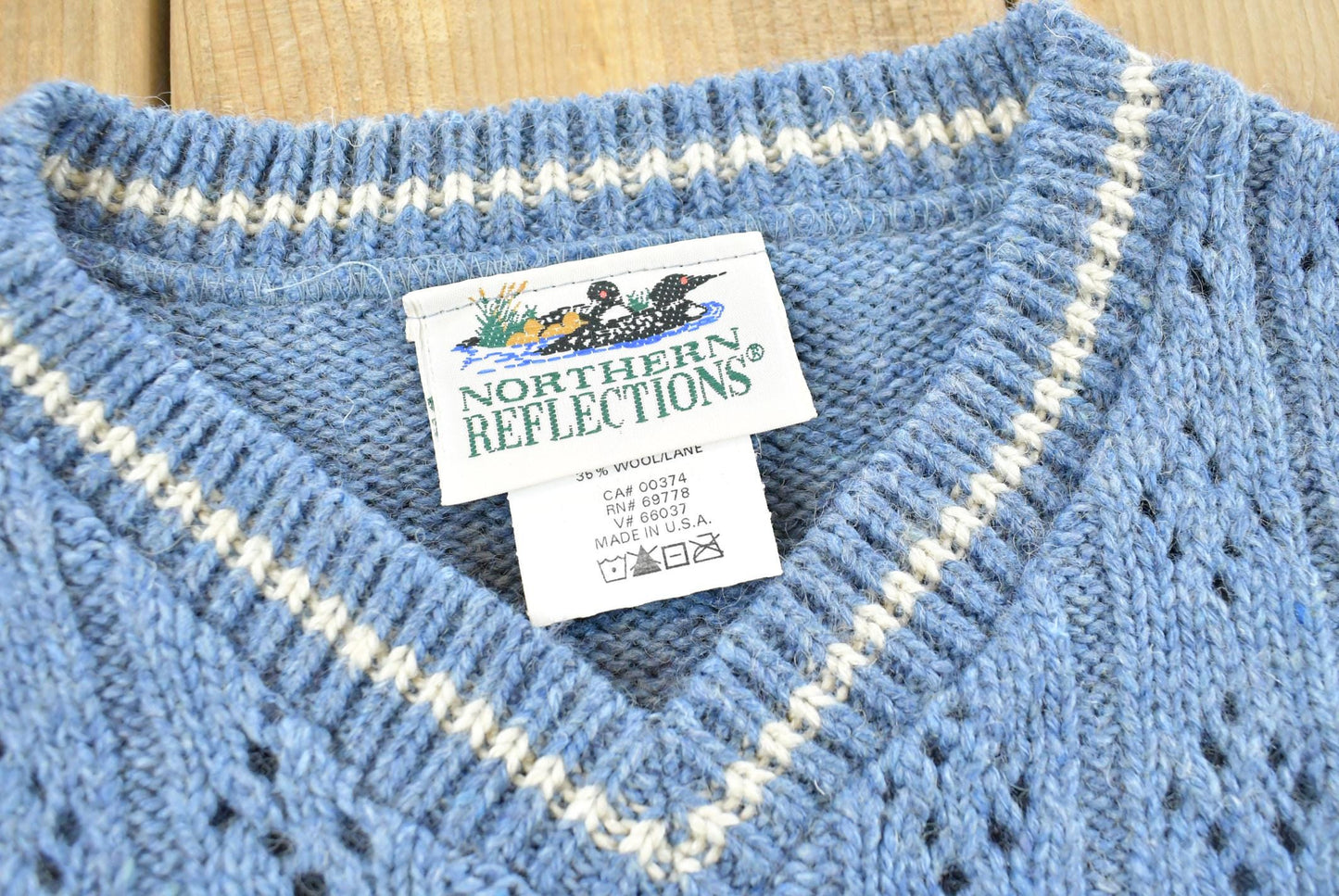 True Vintage 1990s Northern Reflections Wool Blend Knit Sweater Vest Women's S