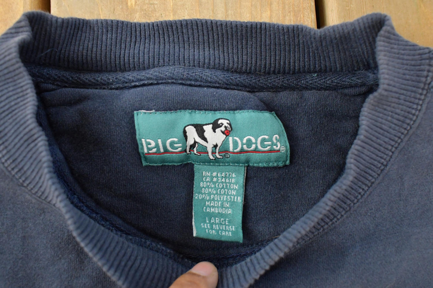 Vintage 2000s Big Dogs America Crewneck Sweatshirt Men's Large