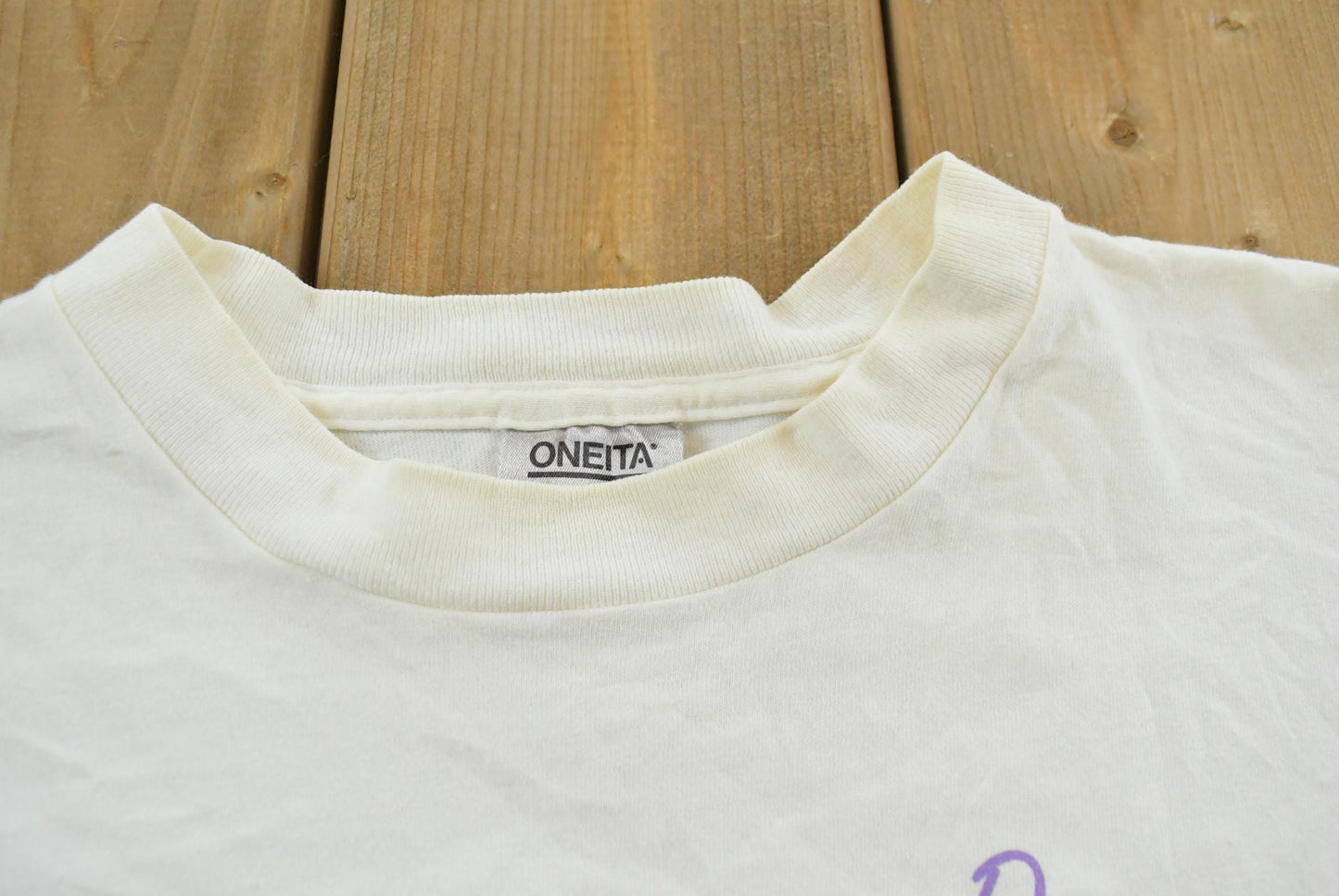 Vintage 1991 Habitat Durango Butterfly Garden Wraparound Graphic T-Shirt Men's M