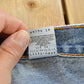 Vintage 1990s Levi's Distressed 550 Relaxed Fit Denim Jeans Women's 33 x 32.5