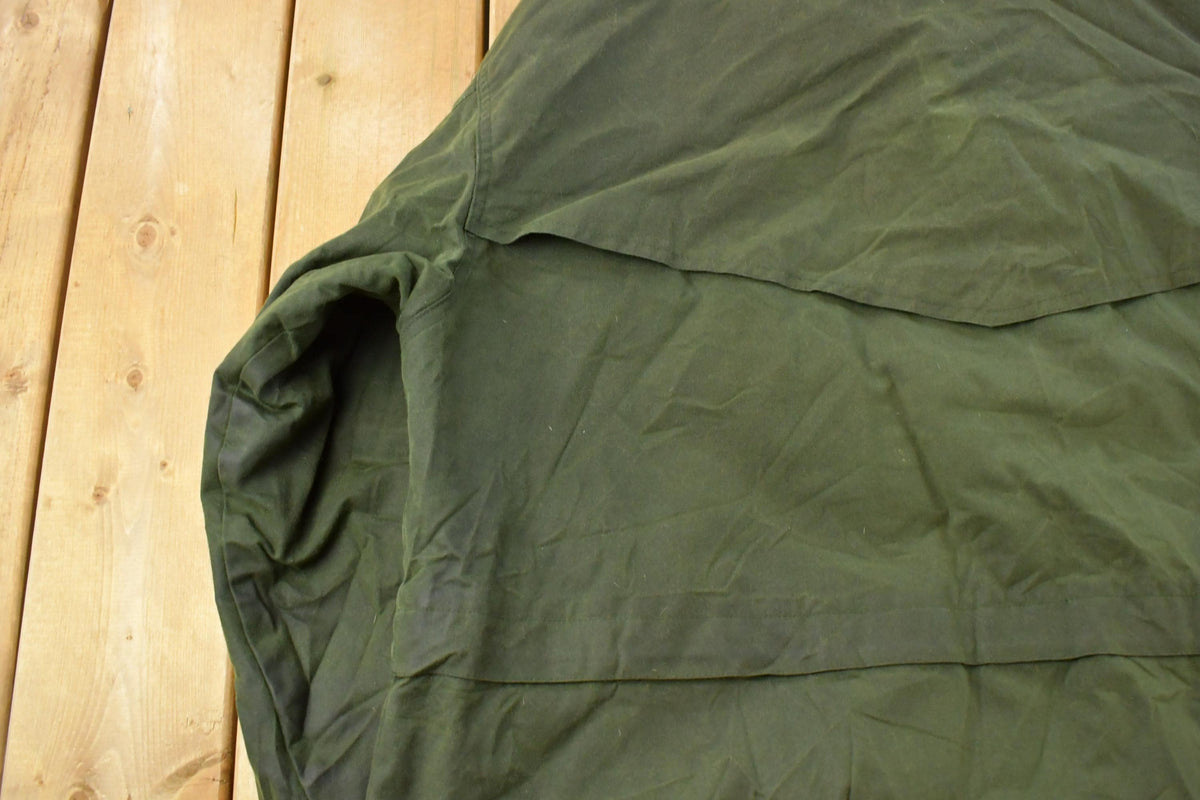 Vintage 1980s Australian Outback Waxed Canvas Oil Jacket Men's 2XL