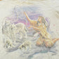 Vintage 2003 The Mountain Native Wolf Dreamcatcher Tie Dye T-Shirt Men's XL