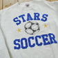 Vintage 1990s Stars Soccer Embroidered Crewneck Sweatshirt Men's M
