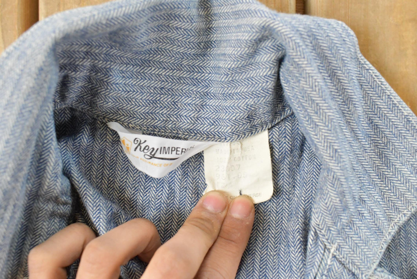 Vintage 1970s Key Imperial Denim Herringbone Mechanics Coveralls Women's 27 x 23