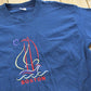 Vintage 1990s Boston Embroidered Sailboat T-Shirt Mens L