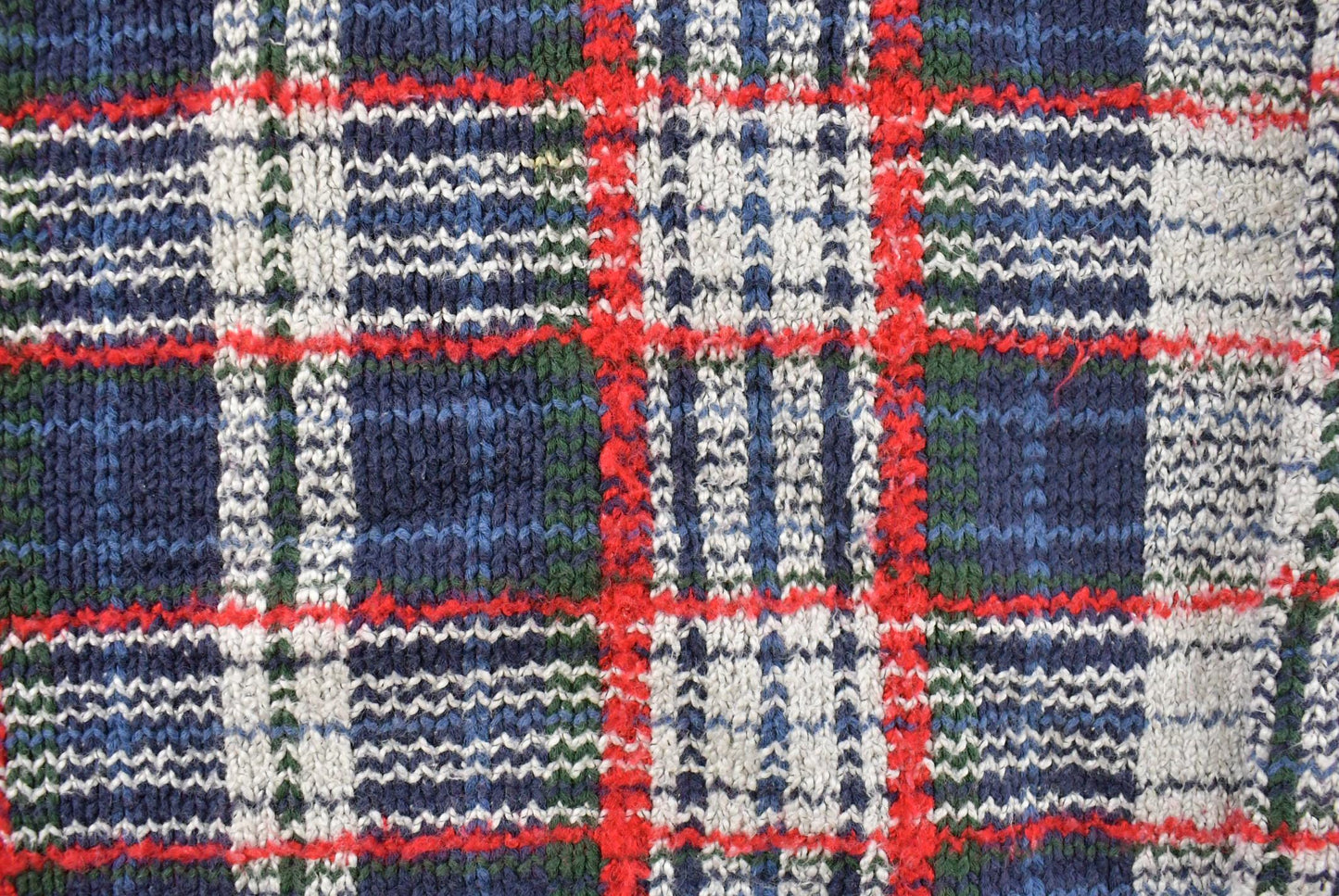 Vintage 1990s Northern Reflections Plaid Knit Crewneck Sweater Men's XL