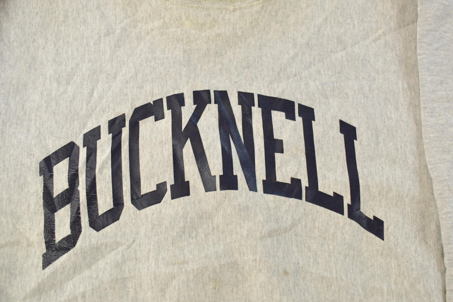 Vintage 1990s Distressed Bucknell University Crewneck Sweatshirt Men's XL