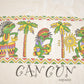 Vintage 1990's Cancun Mexico Souvenir Travel T-Shirt Mens M