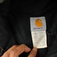 Vintage 1990s Sun Faded Carhartt Hooded Jacket Men's 2XL / Workwear / Streetwear / Tan Jacket / Distressed / Vintage Work Jacket from propervintagecanada