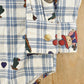 Vintage 1990s Teddy Bear Denim Collar Button Up Shirt Women's Large