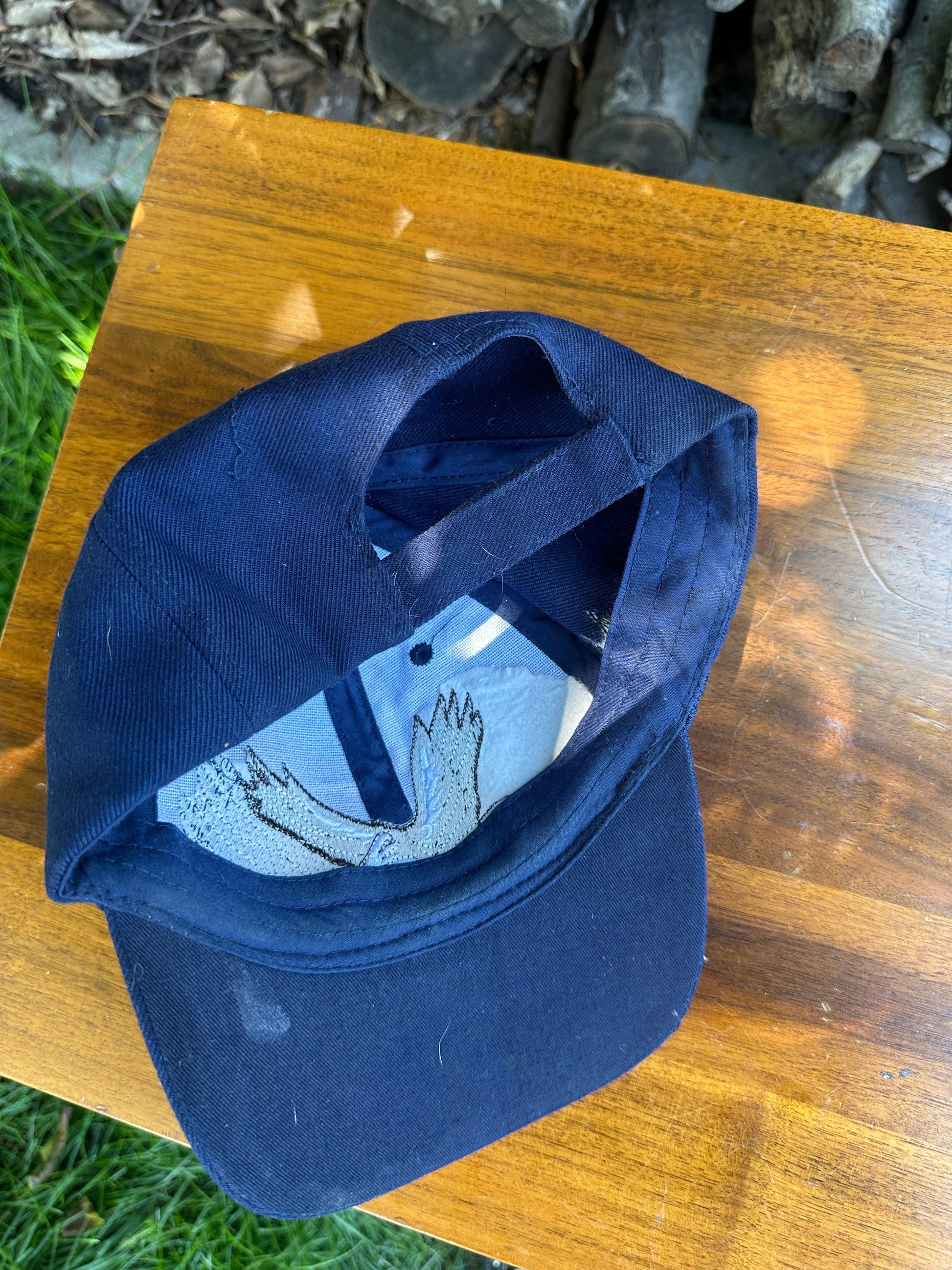 Eagle Hat Adult Blue Strap Back from propervintagecanada