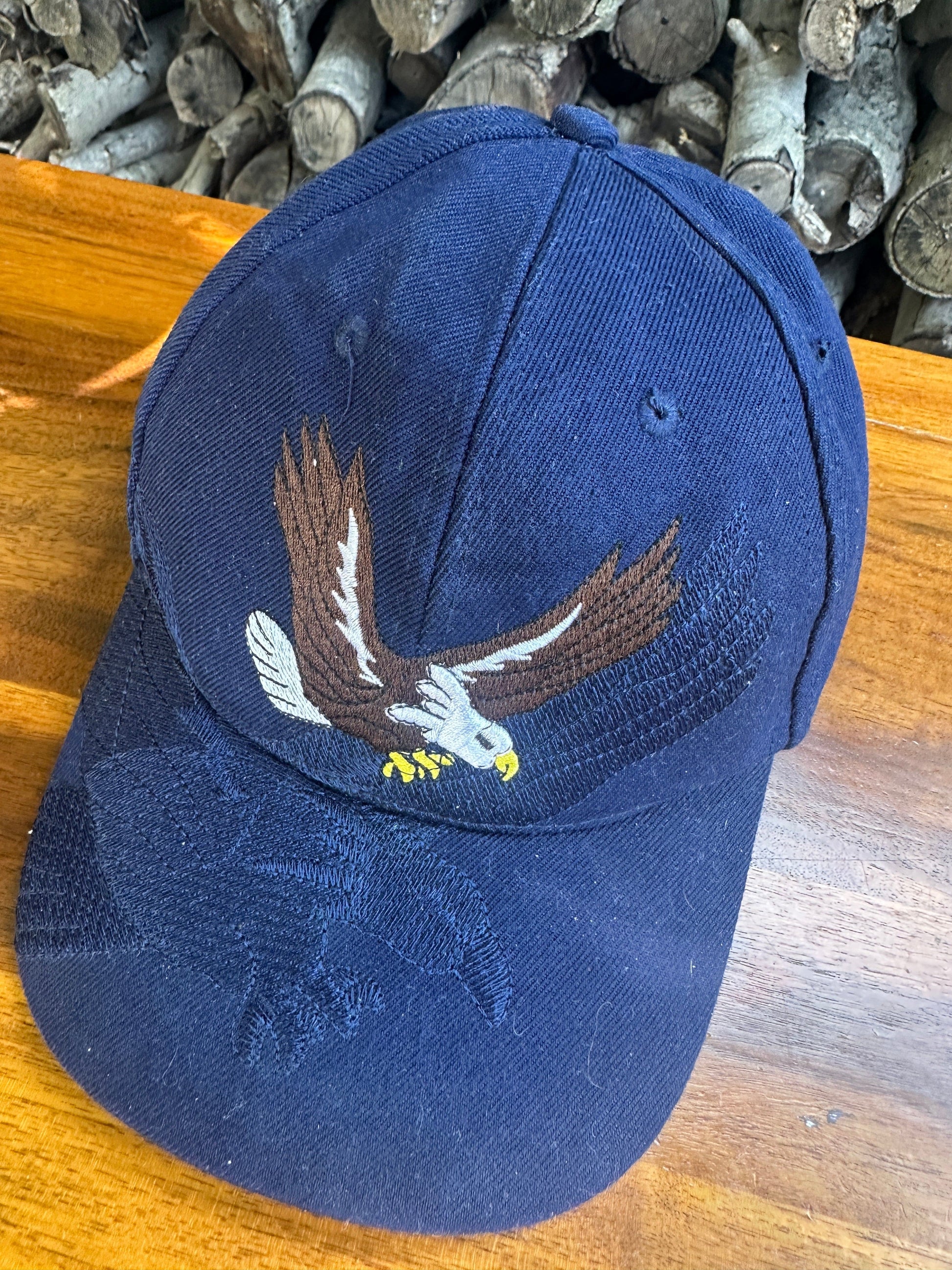 Eagle Hat Adult Blue Strap Back from propervintagecanada