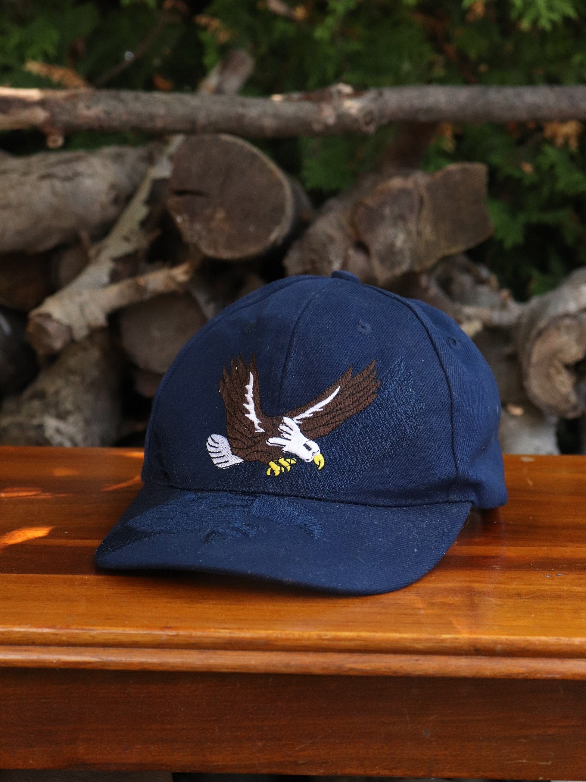 Eagle Hat Adult Blue Strap Back from propervintagecanada