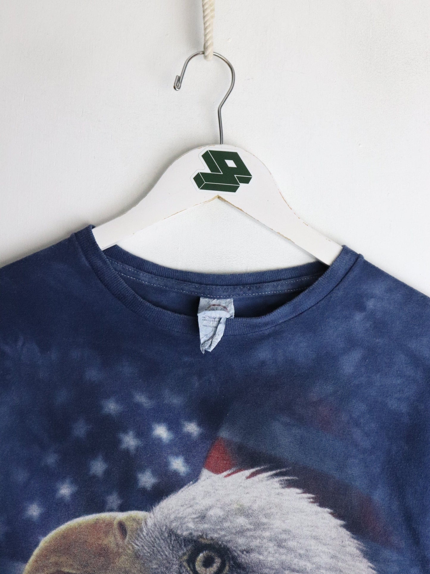 Eagle USA T Shirt Mens Small Blue