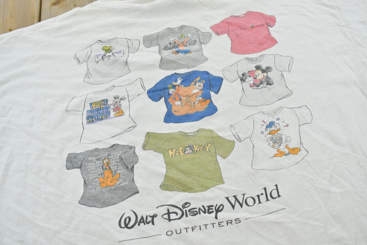 Vintage 1990s Disney Walt Disney World Outfitters Mickey Mouse Tee Graphic T-Shirt Men's 2XL