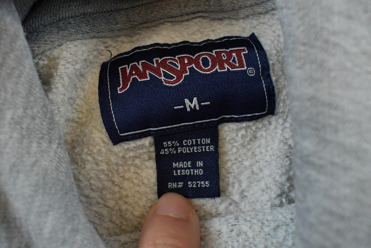 Vintage 1990s Jansport Purdue University Boilermakers Embroidered University Hoodie Sweatshirt Men's M