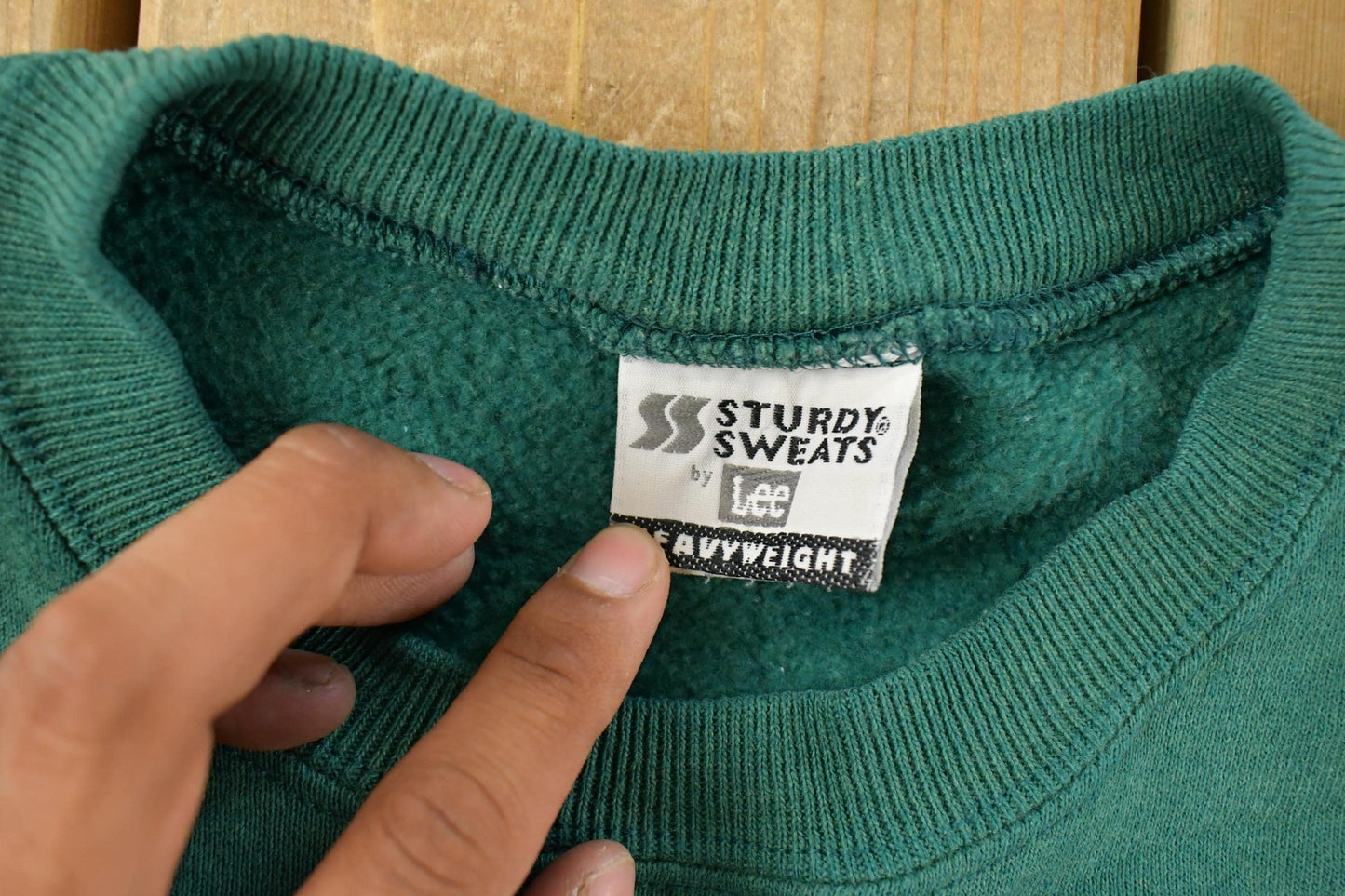 Vintage 1990s Lee Sturdy Sweats Blank Crewneck Sweatshirt Men's L