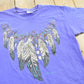 Vintage 1990s Arizona Feather Necklace T-Shirt Men's L