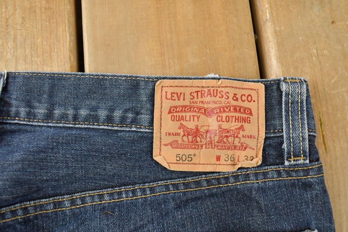 Vintage 2000s Levi's 505 Regular Straight Denim Jeans Men's 36 x 31