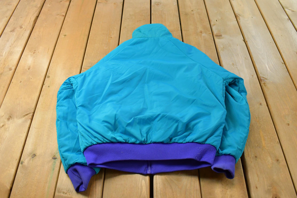 Vintage 1980s Columbia Reversible Full Zip Jacket Women's M