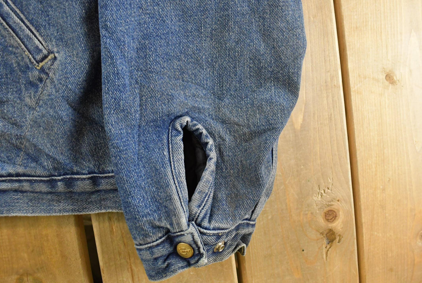 Vintage 1990s Dickies Insulated Denim Jean Jacket Men's 2XL