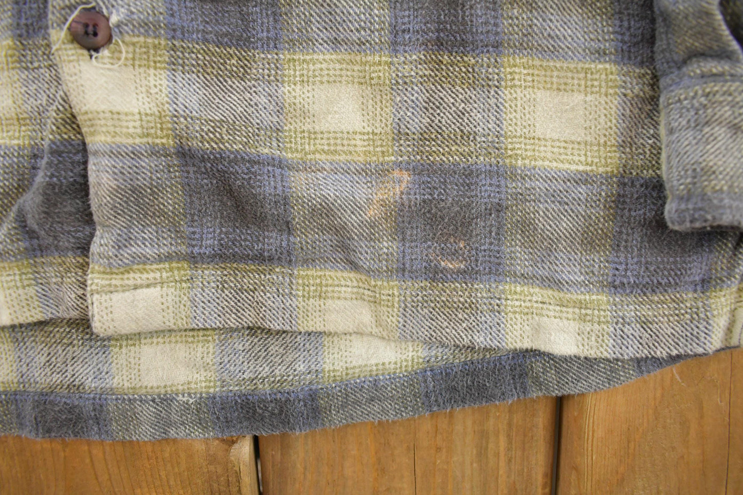 Vintage 1990s Above Sea Level Plaid Flannel Button Up Shirt Men's M