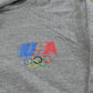 Vintage 1990s Levi Strauss USA Olympic Rings Logo Raglan Hoodie Sweatshirt Men's Men's Medium