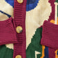 Vintage 1990s Context Golf Knit Cardigan Sweater Men's Large