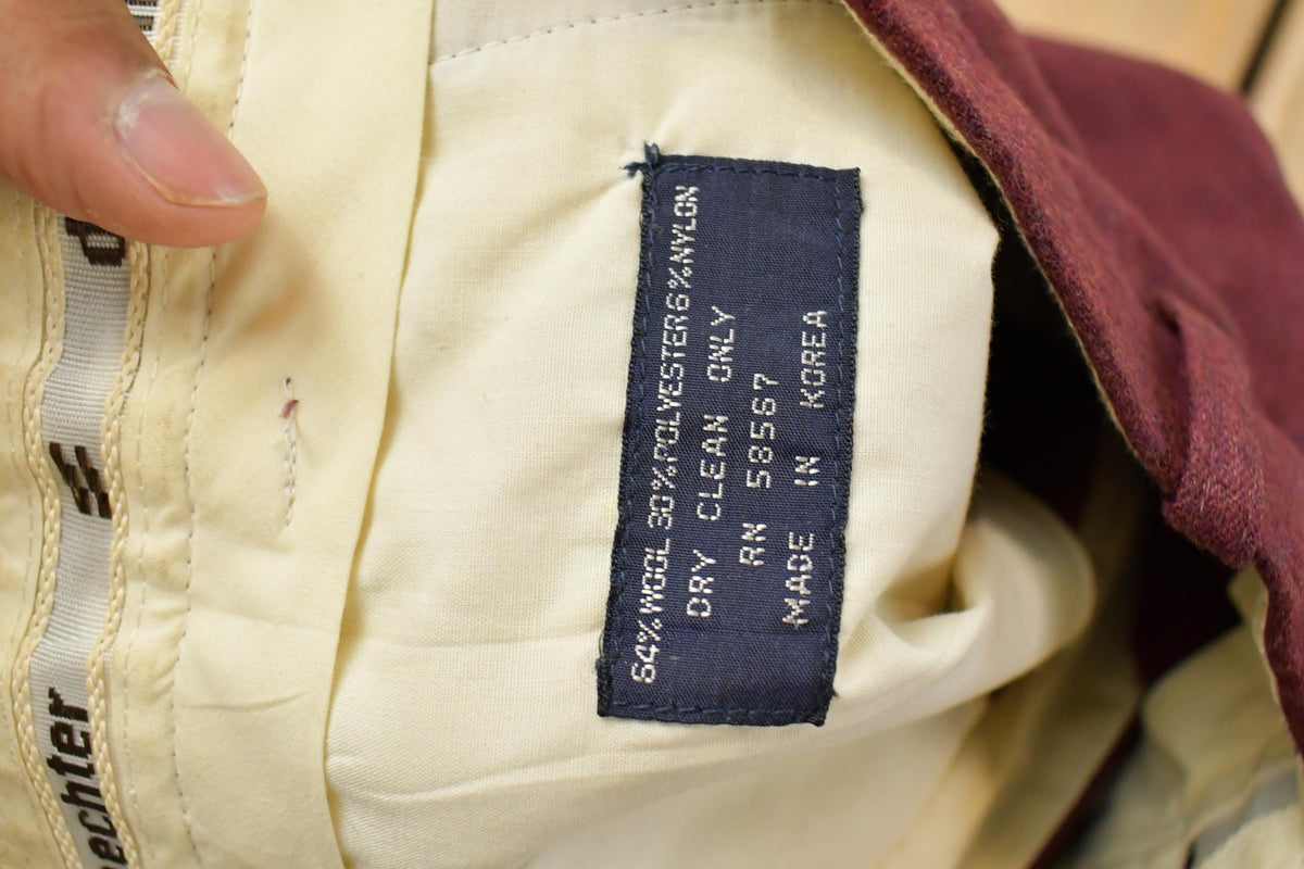 Vintage 1980s Daniel Hechter Wool Pants Men's 31 x 30