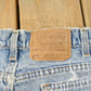 Vintage 1990s Distressed Levi's 560 Loose Fit Denim Blue Jeans Men's 32 x 26.5