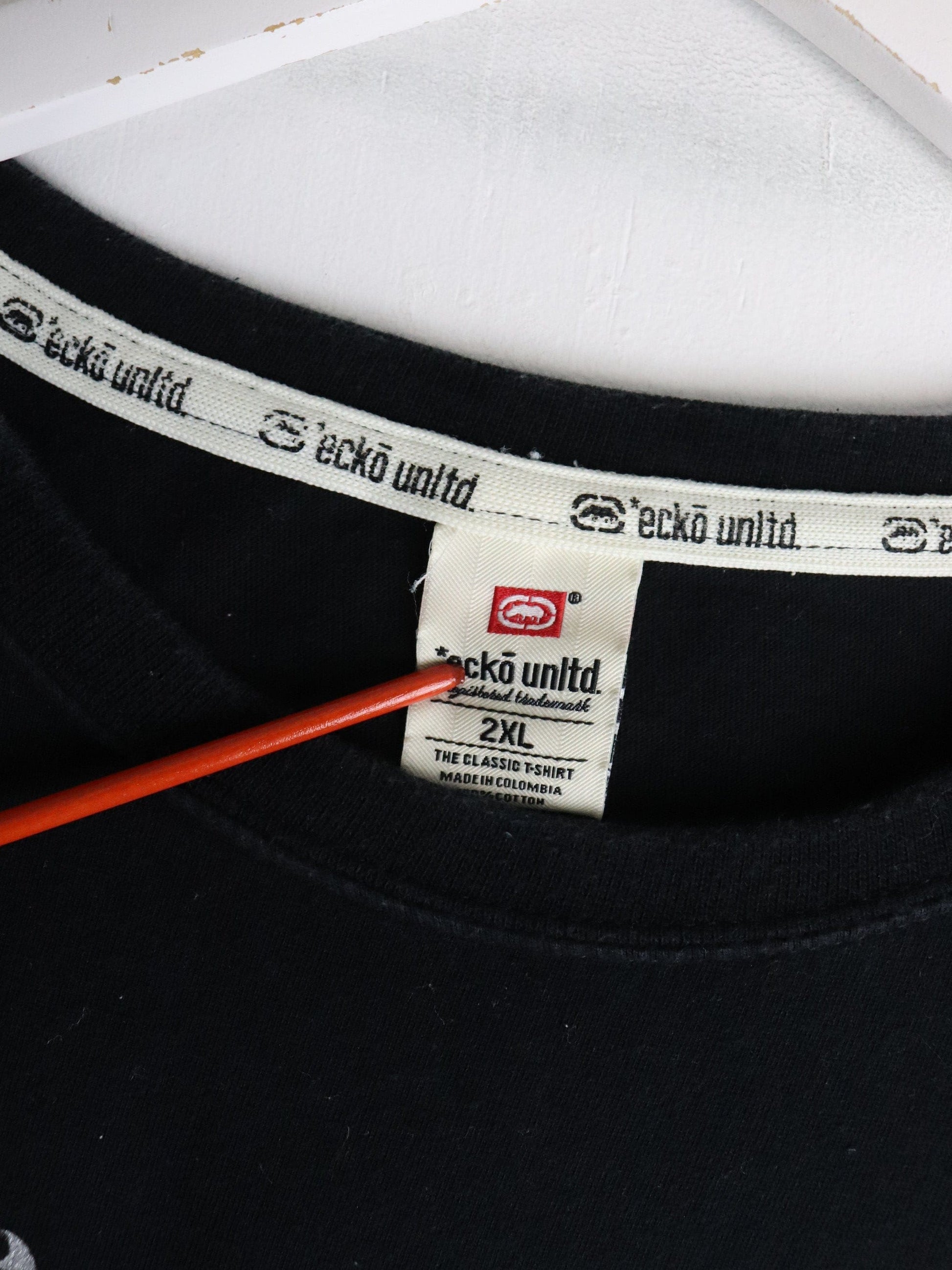 Ecko Unltd T Shirt Mens 2XL Black Y2K from propervintagecanada