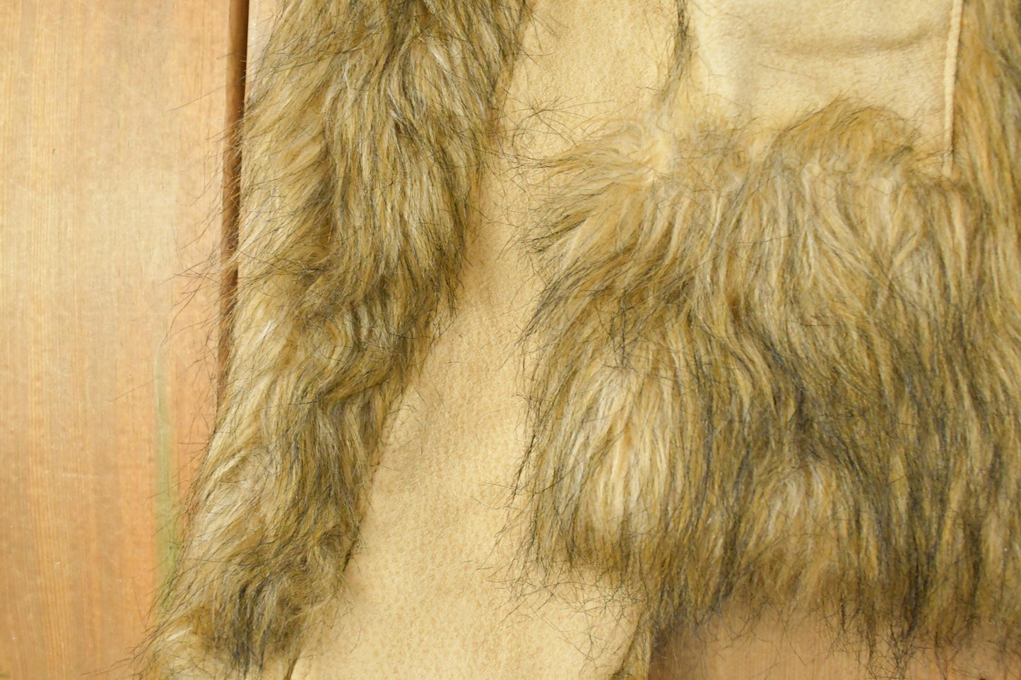Vintage 1970s 77 Originals Wool Shaggy Fur Jacket Coat Women's S