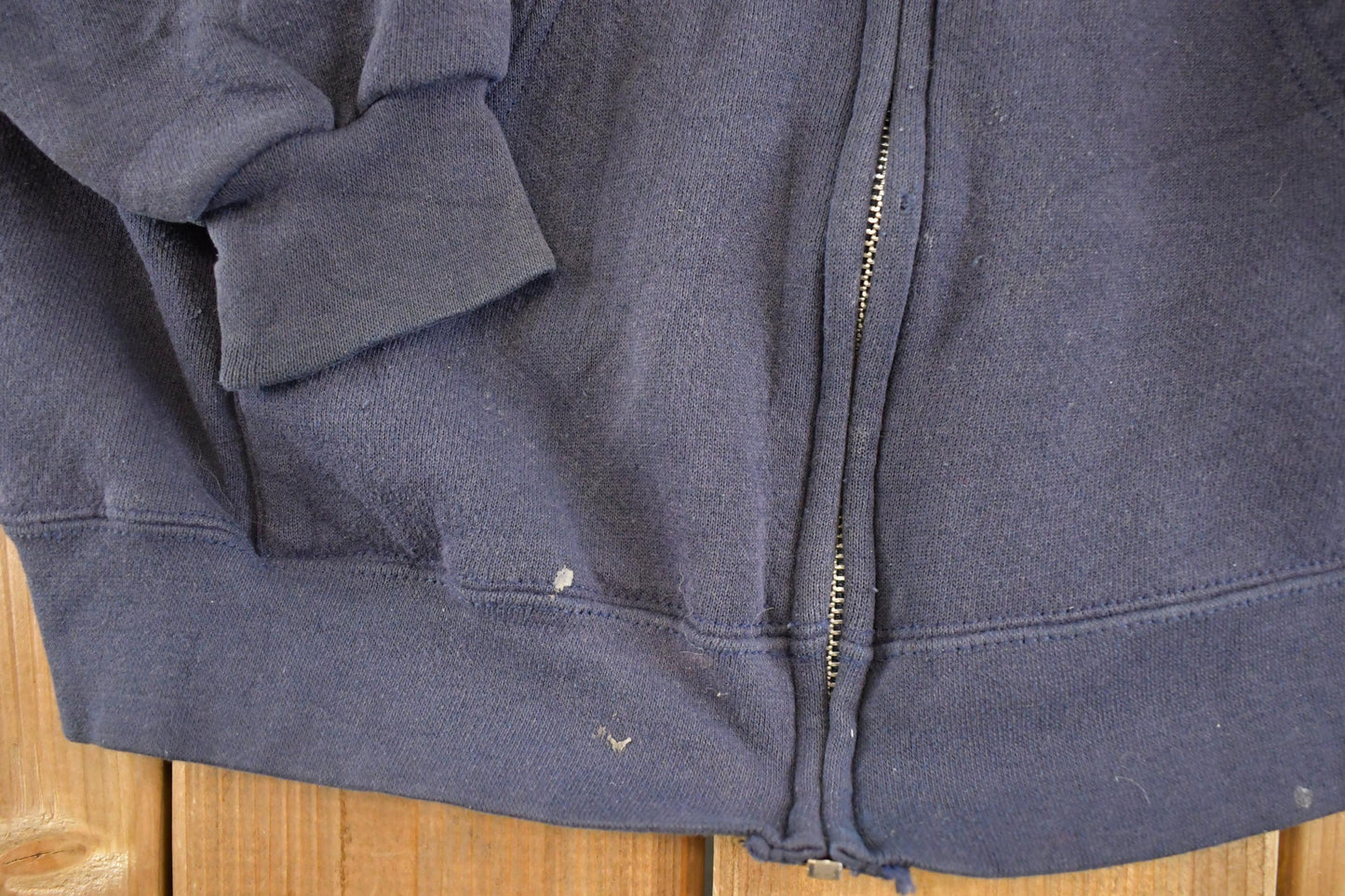 Vintage 1990s The Original Heating Man Souvenir Zip Up Hoodie Sweatshirt Men's M