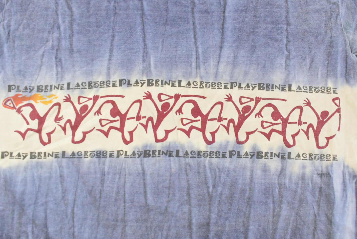 Vintage 1990s Play Brine Lacrosse Tie Dye T-Shirt Men's Large