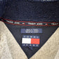 Vintage 1990s Tommy Hilfiger Fleece Full Zip Sweater Men's L