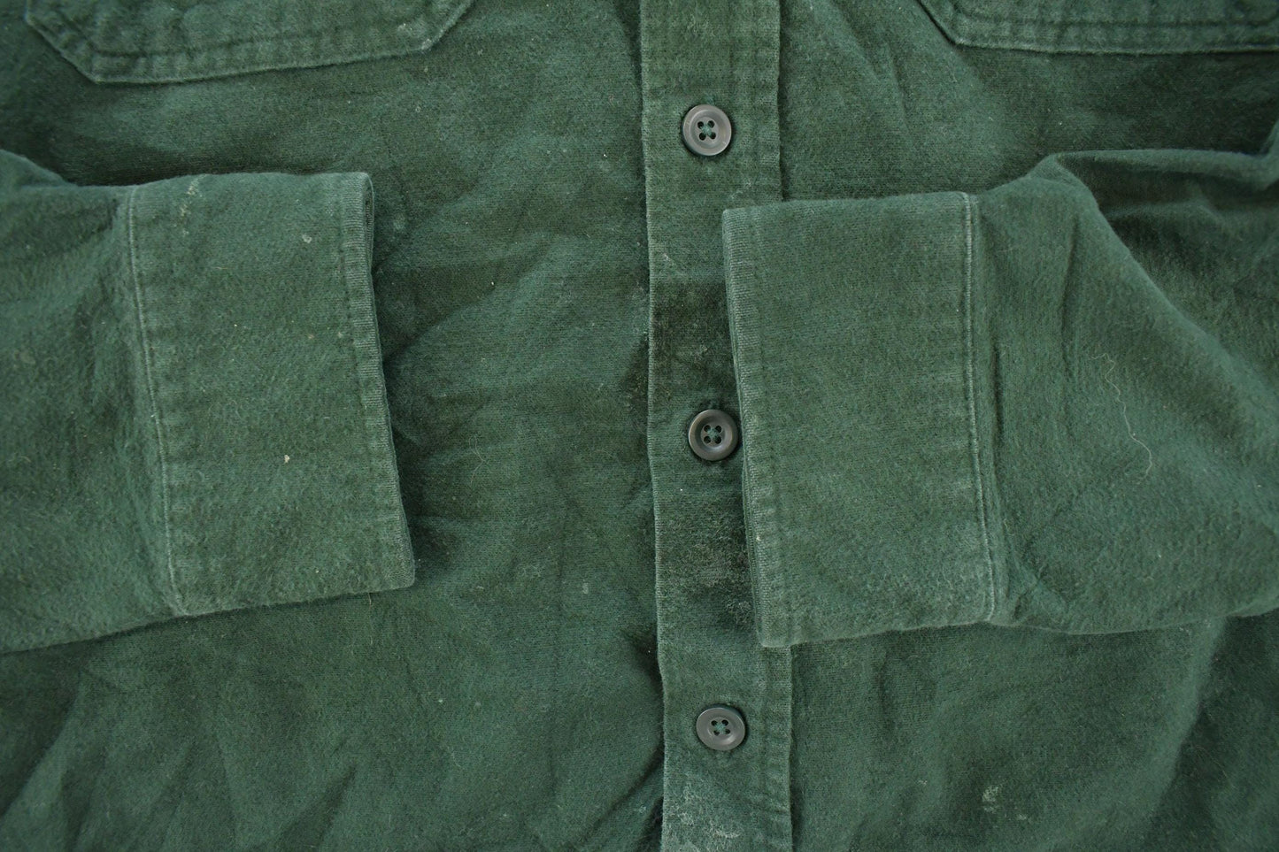 Vintage Y2K L.L. Bean Dark Green Cloth Button Up Shirt Men's L