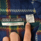Vintage 1990s Munsingwear Golf Plaid Fleece Quarter Zip Sweater Men's XL
