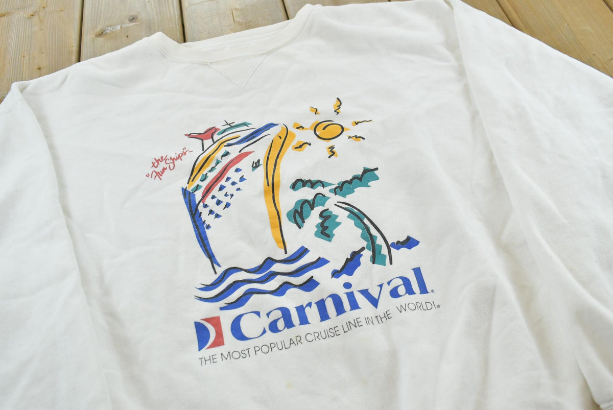 Vintage 2000s Carnival Cruise Crewneck Sweatshirt Men's XL