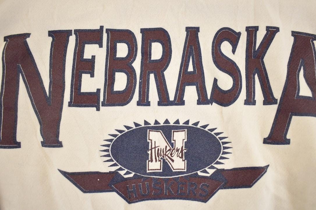 Vintage 1990s Nebraska Souvenir Crewneck Sweatshirt Men's L