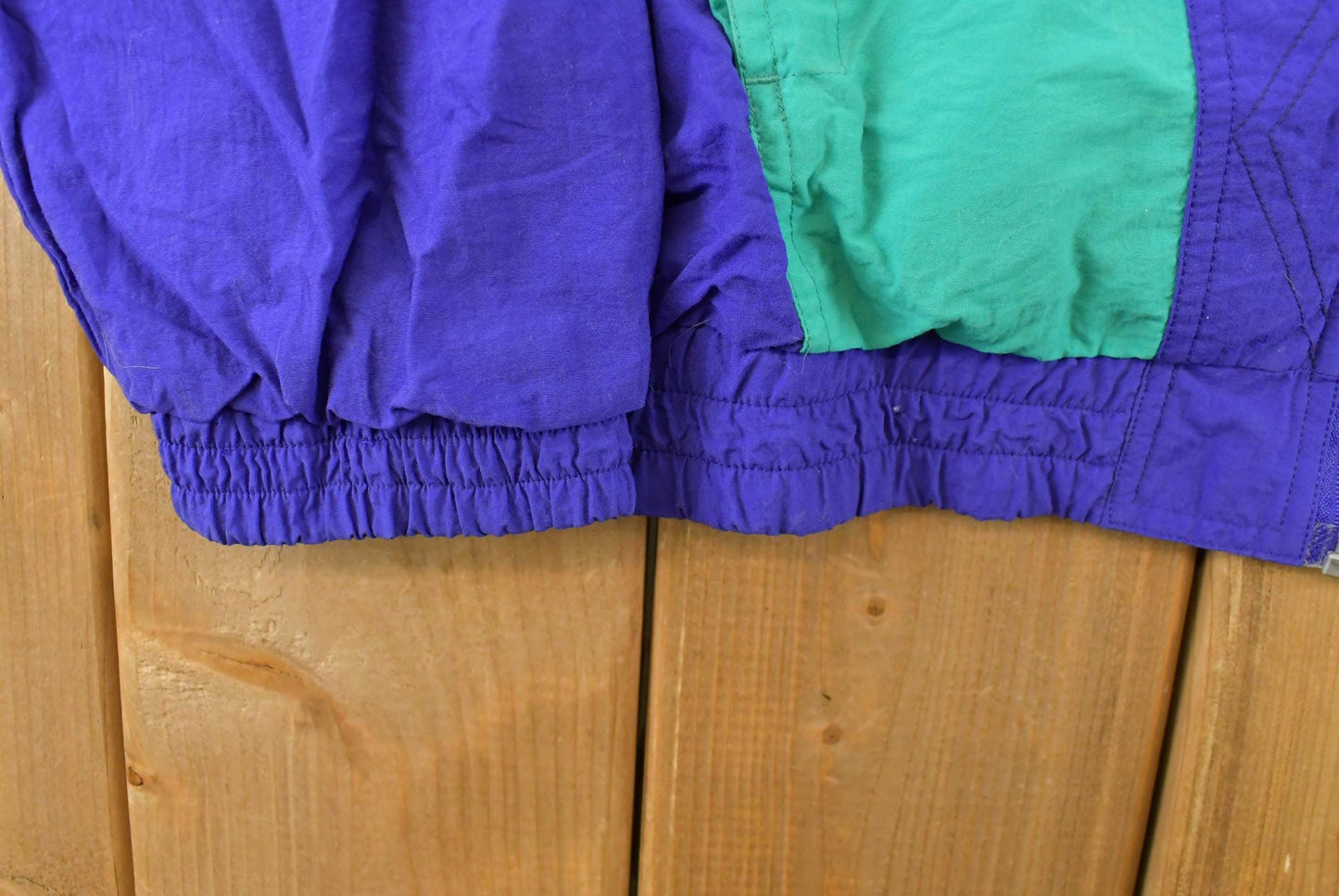 Vintage 1990s Puma Abstract Full Zip Windbreaker Jacket Women's Medium