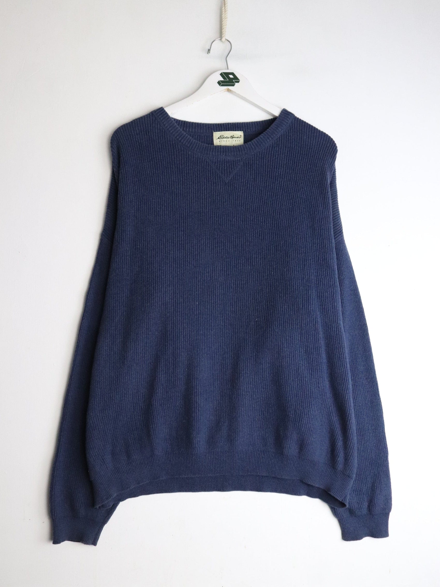Eddie Bauer Knitwear Vintage Eddie Bauer Knit Sweater Mens XL Blue