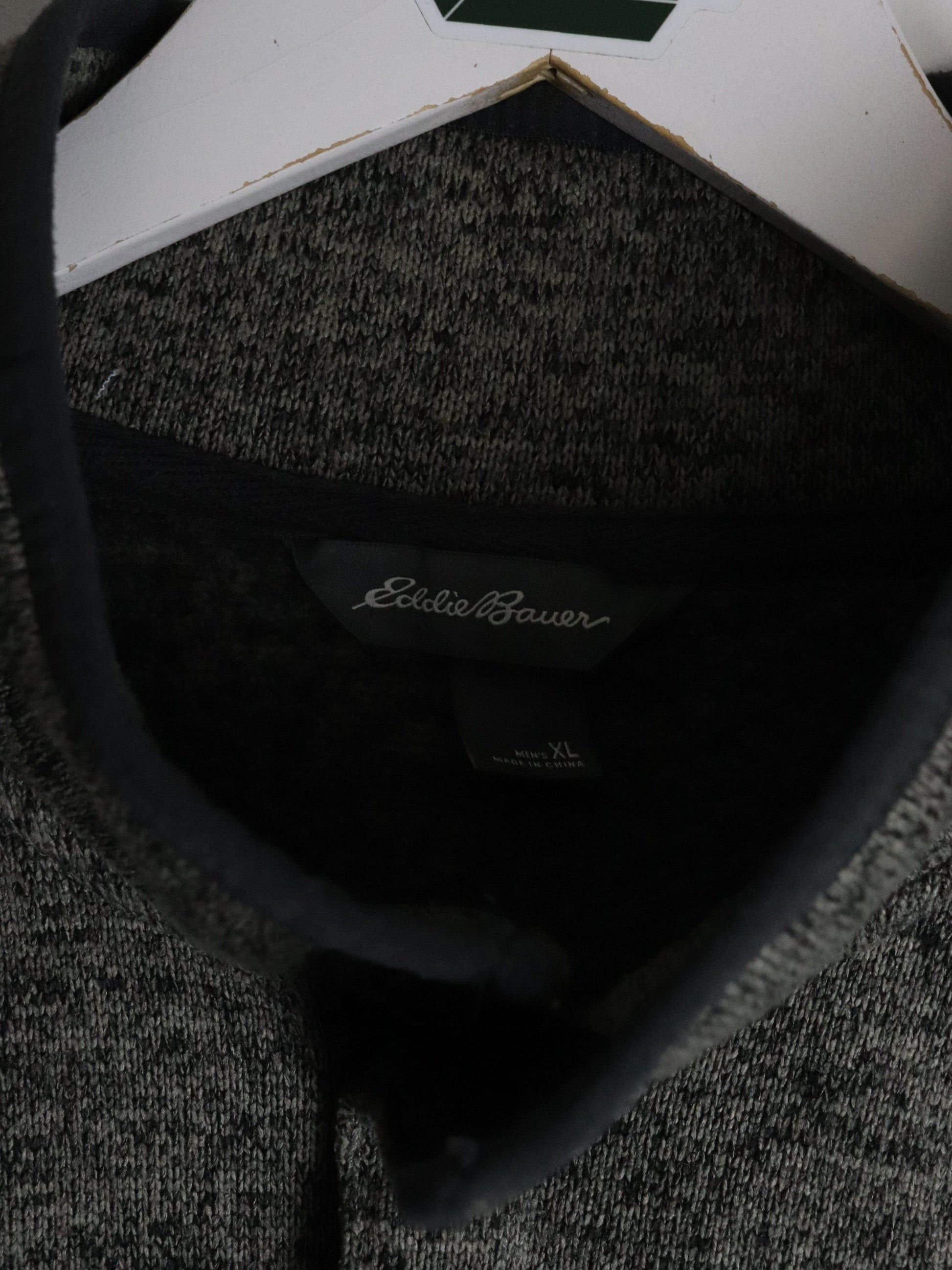 Eddie Bauer Sweater Mens XL Grey Snap T from propervintagecanada