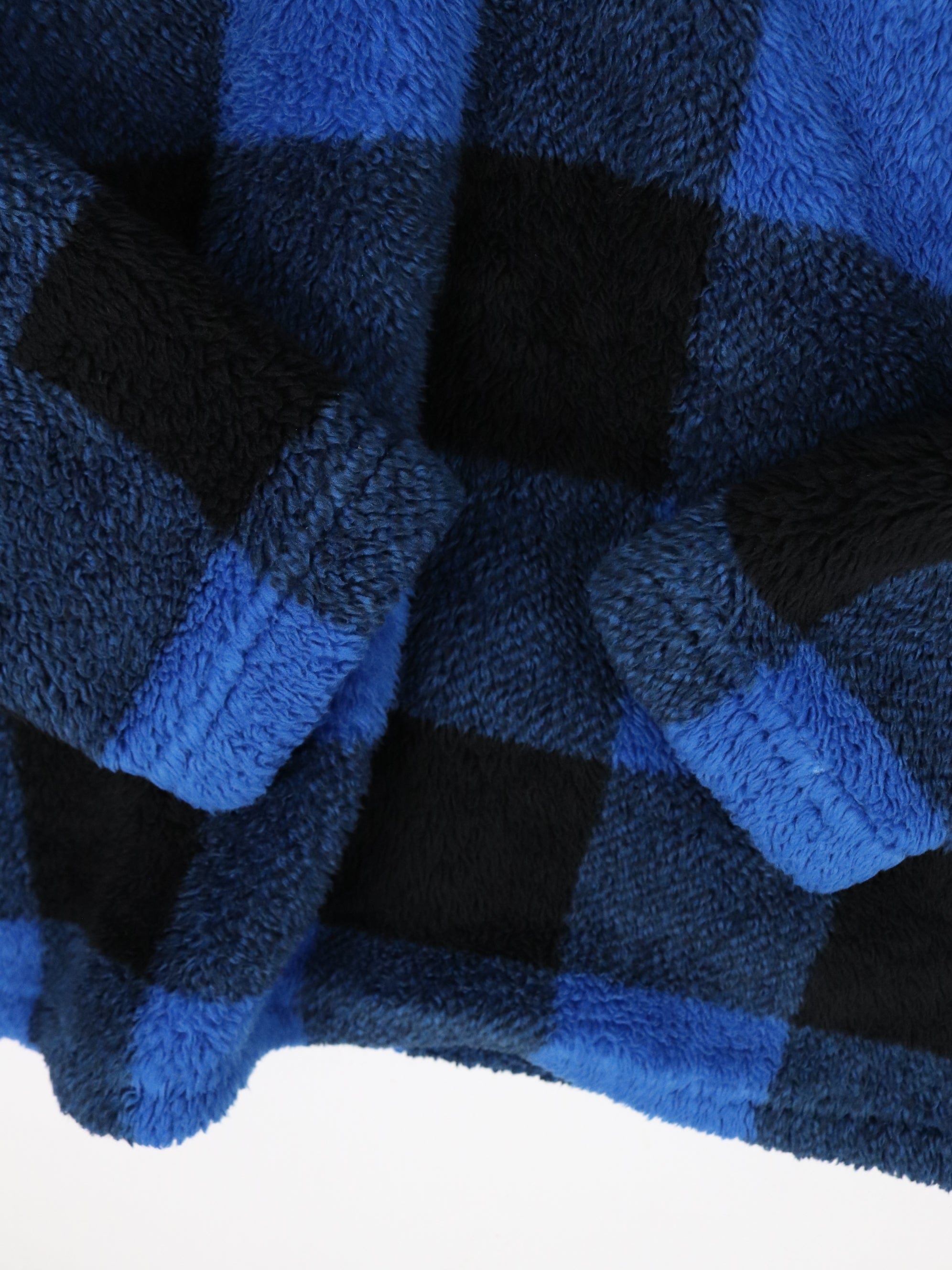 Eddie Bauer Sweater Womens Large Blue Plaid Fleece Quarter Zip – Proper  Vintage