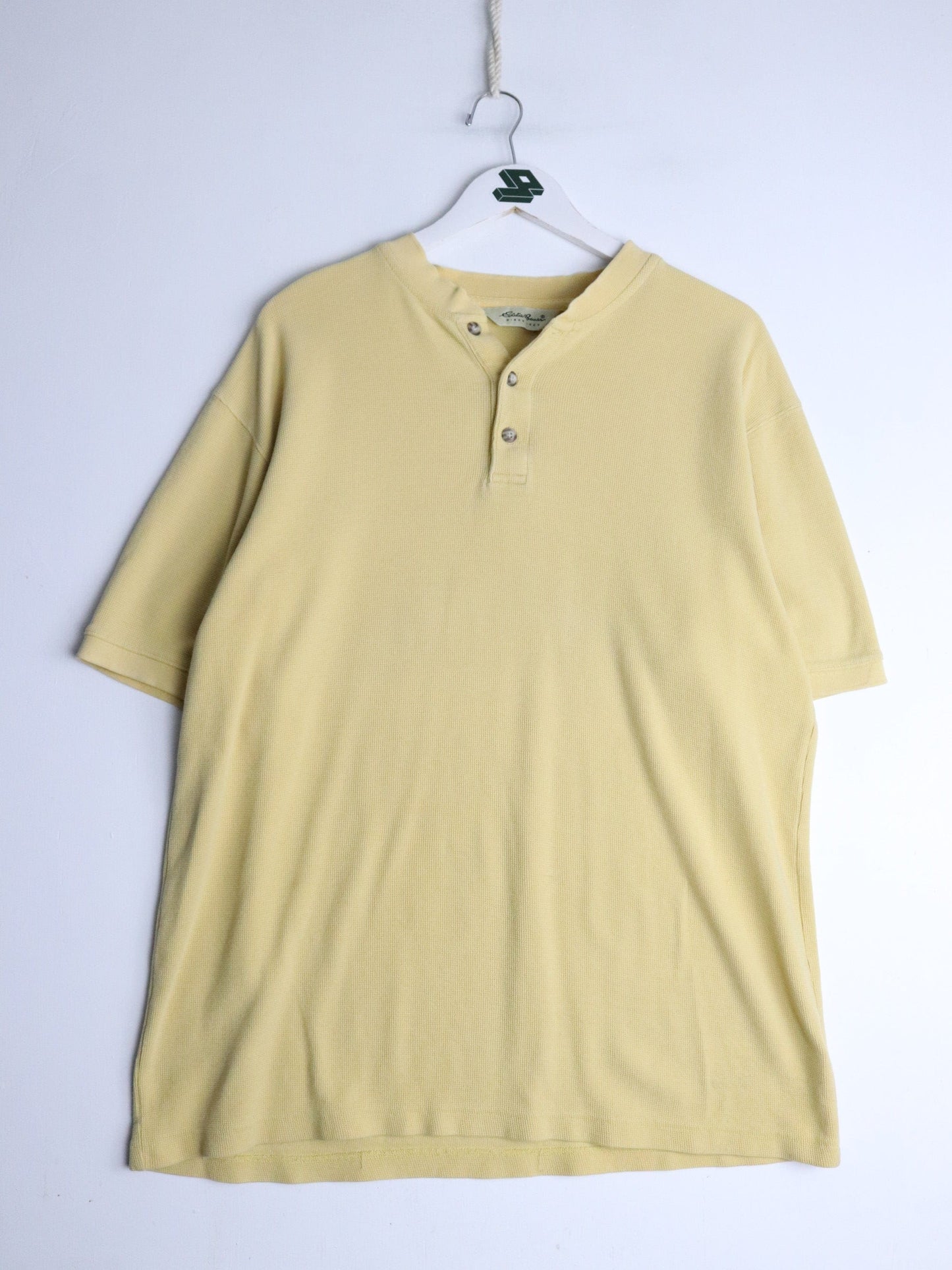 Eddie Bauer T-Shirts & Tank Tops Vintage Eddie Bauer Shirt Mens Tall Large Yellow Henley