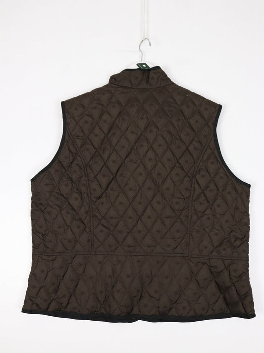 Eddie Bauer Vest Womens 2XL Brown Jacket Outdoors