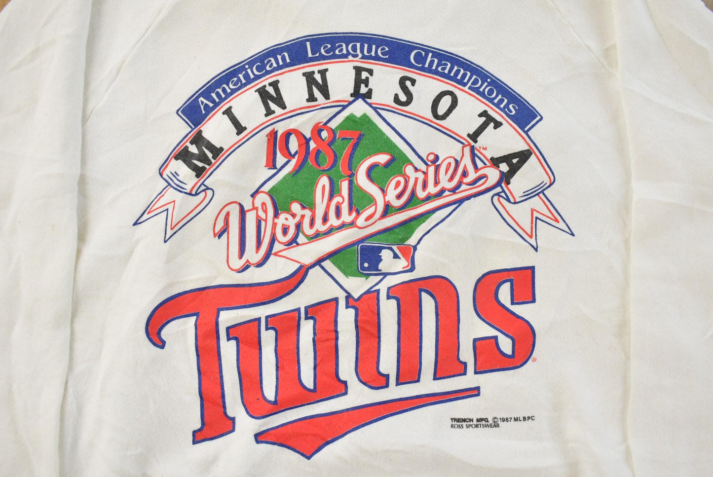 Vintage 1987 Minnesota Twins World Champs Crewneck Sweatshirt Men's M