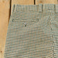 Vintage 1970s Pleated Checkered Plaid Pants Men's 33 x 33