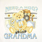 Vintage 1990's Grandma Teddy Bear Need A Hug Souvenir Travel T-Shirt Women's L