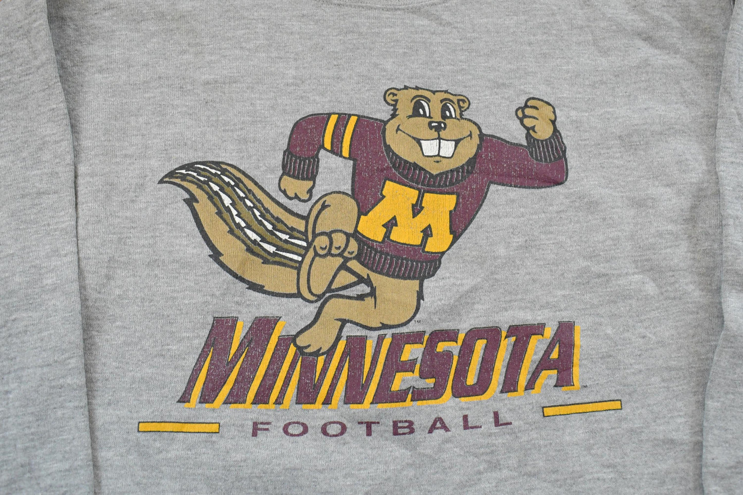 Vintage 1990s University of Minnesota Golden Gophers Starter Crewneck Sweatshirt Youth XL