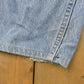 Vintage 1990s Distressed Levi's 560 Loose Fit Denim Blue Jeans Men's 32 x 26.5
